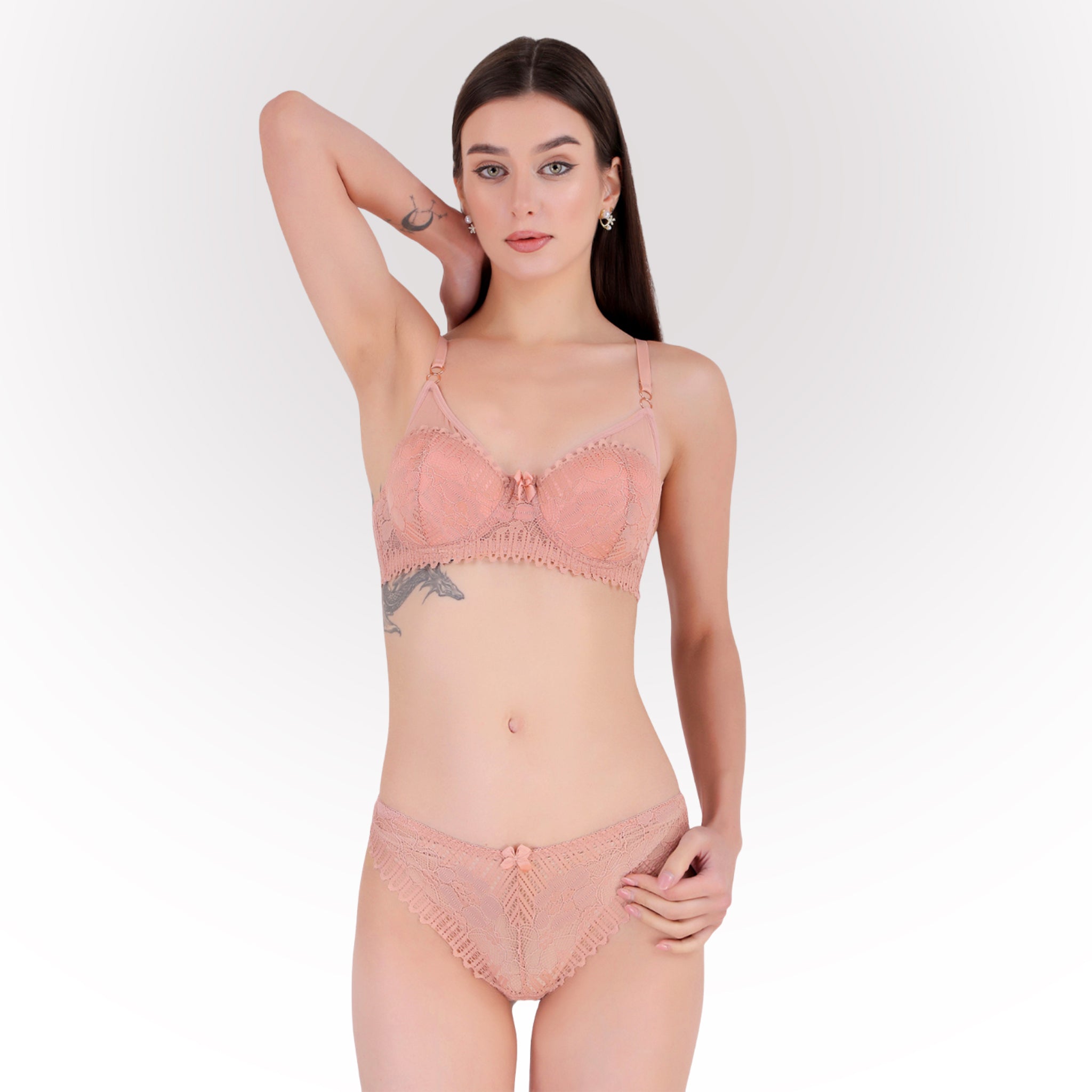 Women Heavily Padded Lingerie Set