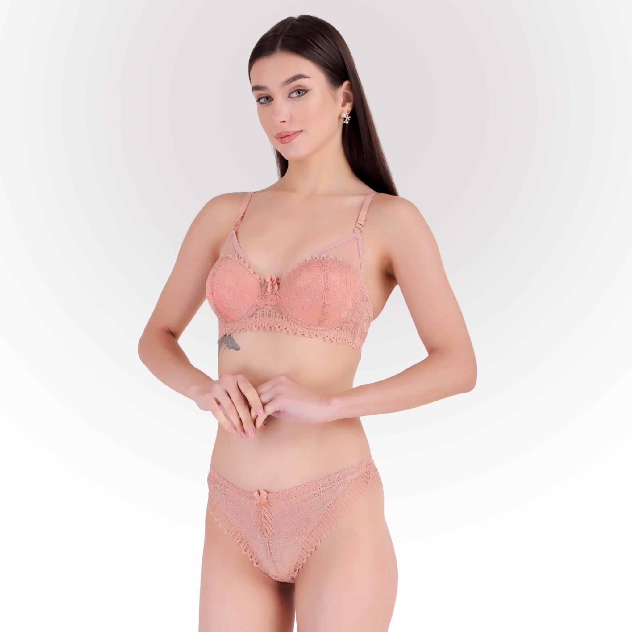Women Heavily Padded Lingerie Set