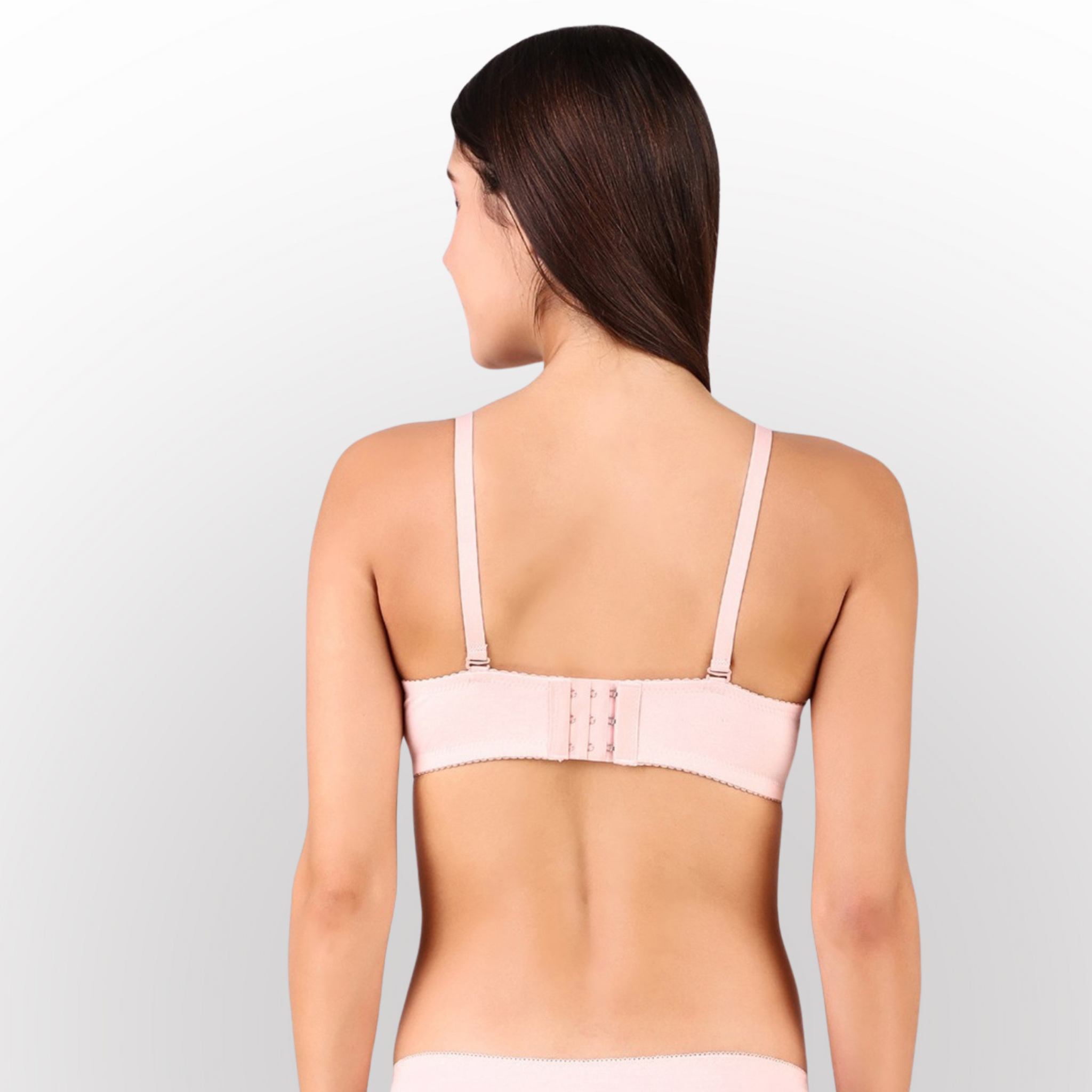Women's Pink Floral Lace Lightly Padded Underwired Bra with Comfortable Full Coverage