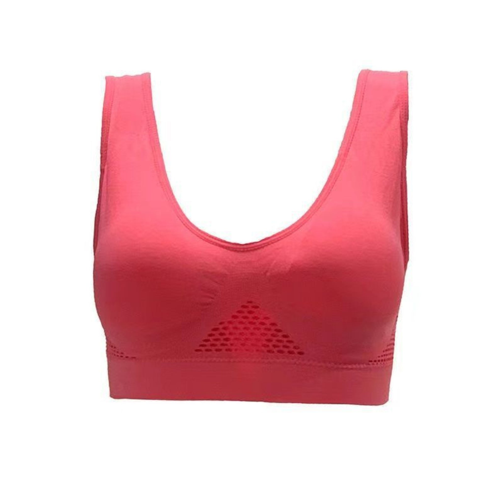 Women's Rust Seamless Lightly Padded High Support Sports Bra