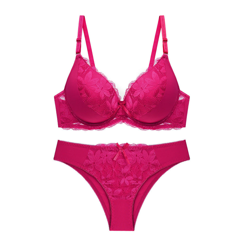 Self-Design Heavily Padded Lingerie Set