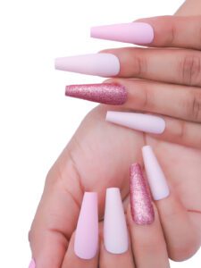 Long ballet Pink Nails