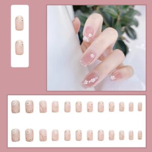 Translucent Matte Pink nail design