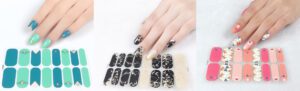 Semi Cured Gel Nail Polish Sticker Set - Quick & Easy Salon-Quality Manicures! Works with any UV Lamp, long-lasting - includes: nail file, prep pad, & cuticle stick. Pack of 3 stickers