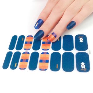 Semi Cured Gel Nail Polish Sticker Set - Quick & Easy Salon-Quality Manicures! Works with any UV Lamp, long-lasting - includes: nail file, prep pad, & cuticle stick. Pack of 3 stickers