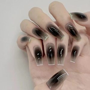 Trans Black nail design