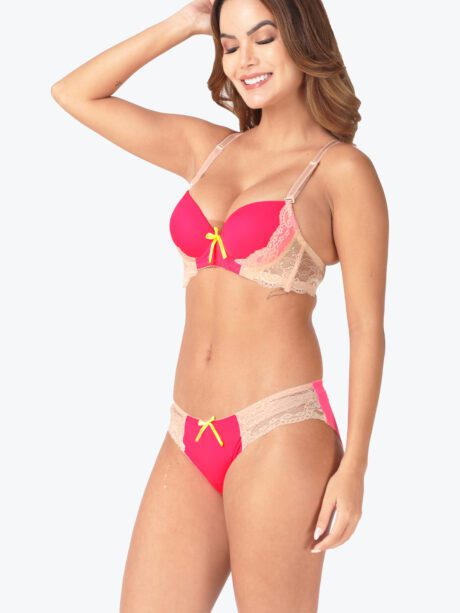 Pink Mazenta Lingerie set