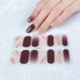 Semi Cured Nail Sticker Set – Quick & Easy Salon-Quality Manicures! Works with Any UV Lamp, Long-Lasting – Includes Nail File, prep pad, & Cuticle Stick. Pack of 3 Stickers.  Amazon.in: Beauty