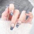 Shop Blueish Grey Artificial Acrylic Nails at Exclusive Offers