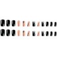 Buy Skin & Black Color Combo Fake Nails Online at Sale Price