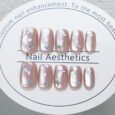 Glossy Cats Eye Artificial Fake Press on Nails 24 Pieces Set