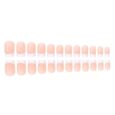 Buy 24 Pieces Set of Peach Color & French Design Press Ons