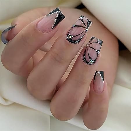 Pink & Black | online fake nails