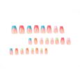 Buy Artificial Nails – Green Orange Purple Pink Blue Combo