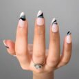 Best Long Lasting Pink Grey Black White Combo Designer Nail